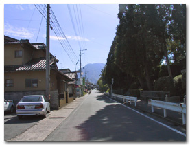 阿蘇神社の通り