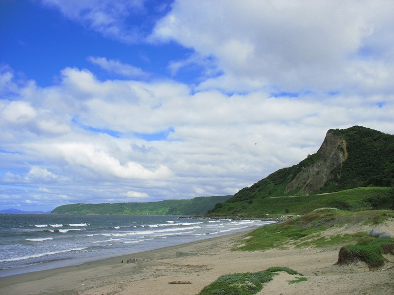 長浜海岸と毘沙門山