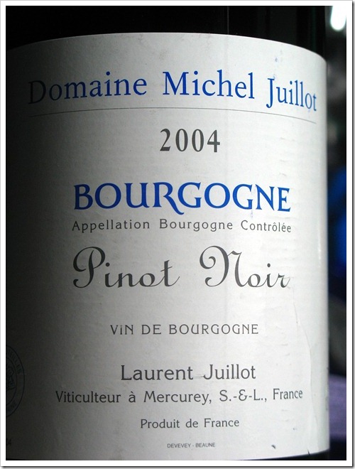 ドメーヌ・ミシェル・ジュイヨ / BOURGOGNE Pinot Noir 2004