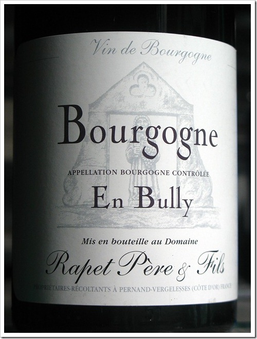 Domaine Rapet Pere et Fils Bourgogne En Bully