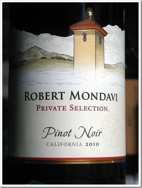 ROBERT MONDAVI PRIVATE SELECTION Pinot Noir 2010