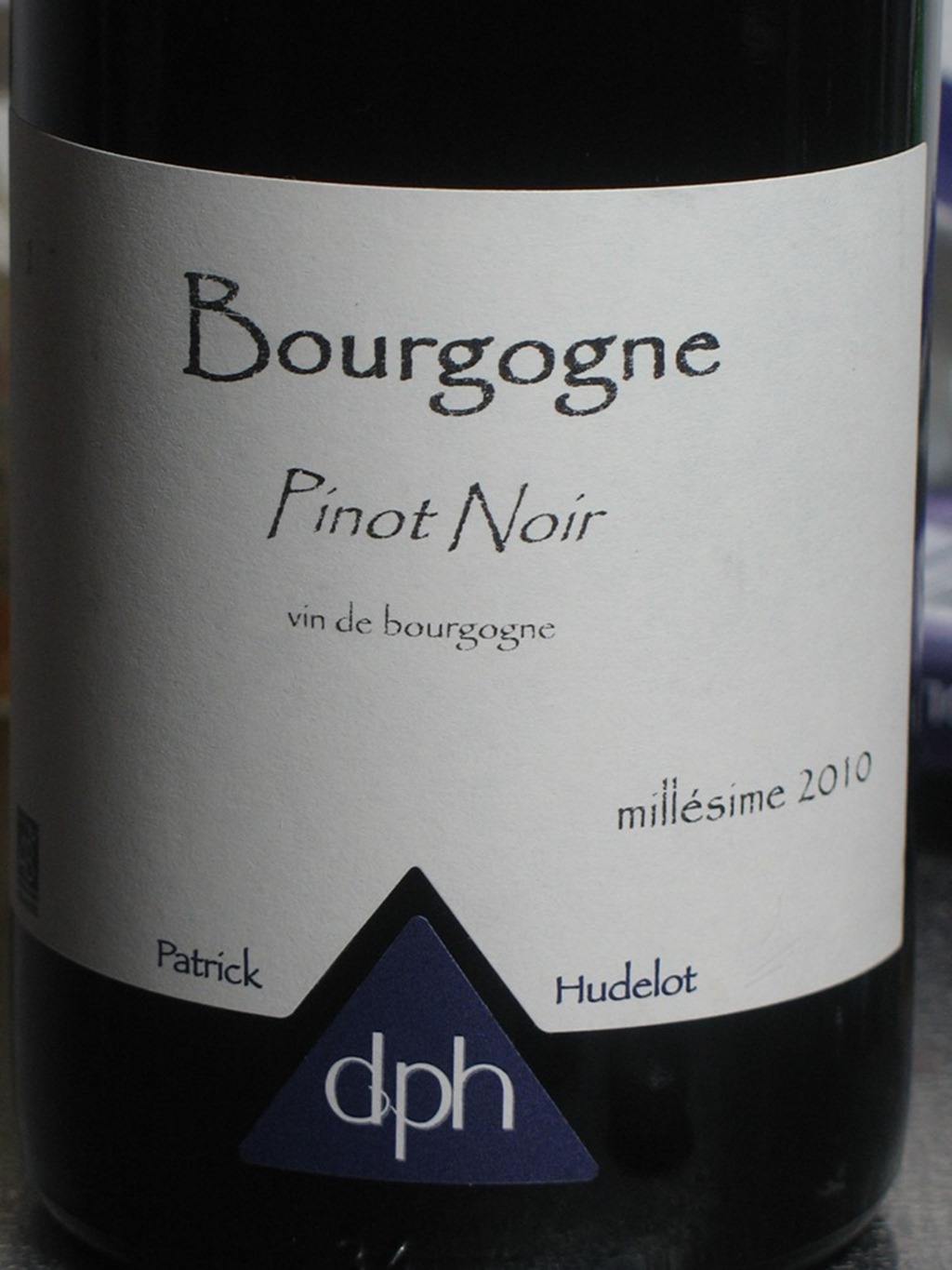 Patrick Hudelot Bourgogne Pinot Noir 2010