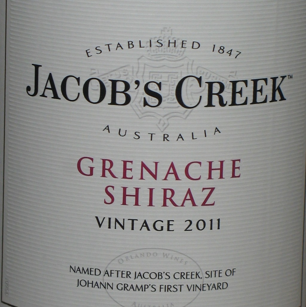 JACOB'S CREEK Grenache Shiraz 2011