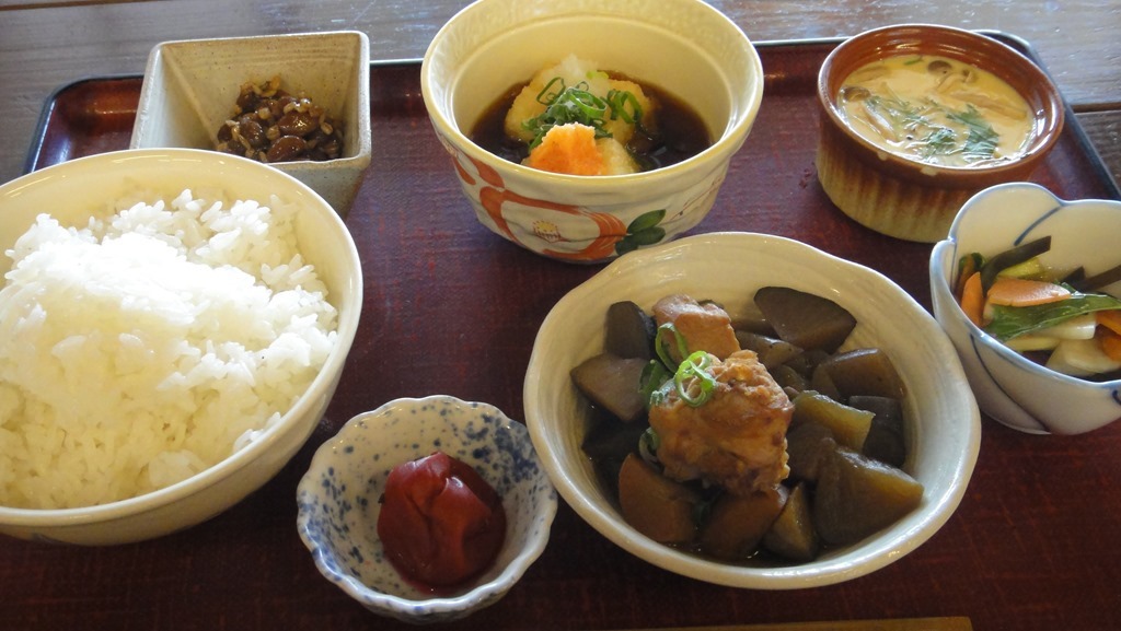 道の駅で定食