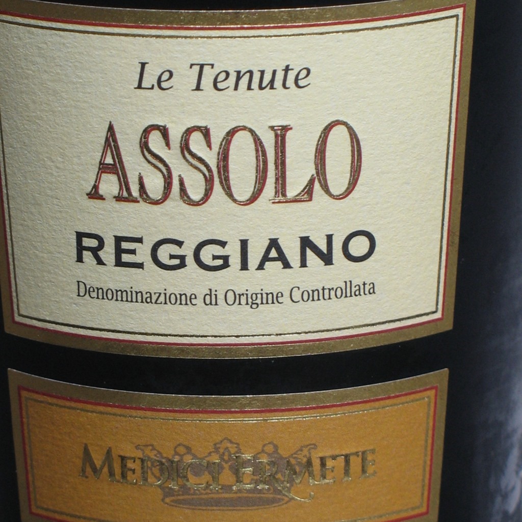 Assolo Reggiano Vino Frizzante Rosso Secco