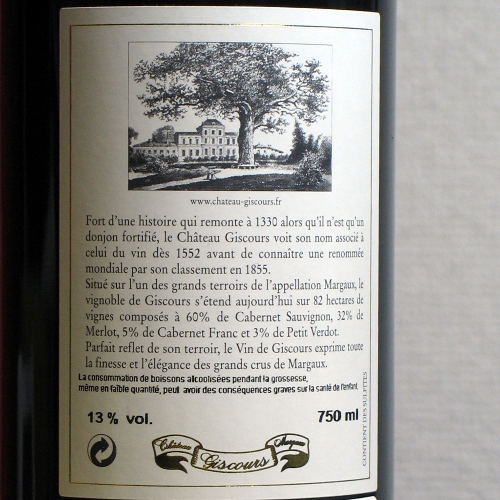  Chateau Giscours 2004 