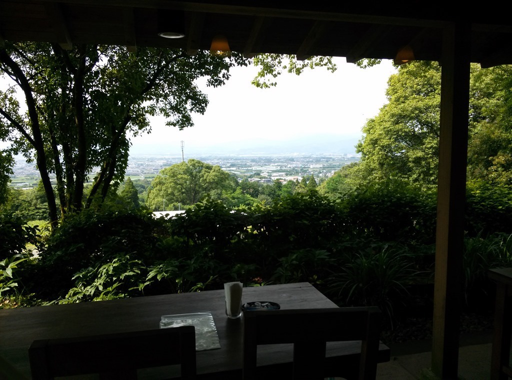 田主丸を見下ろす風景