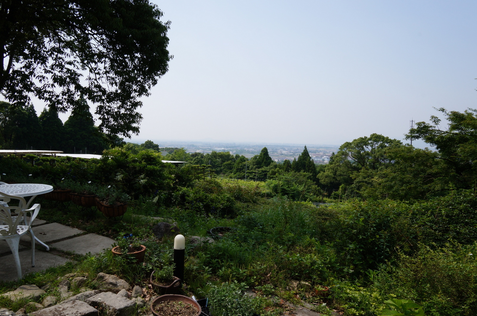 田主丸町方面の眺め