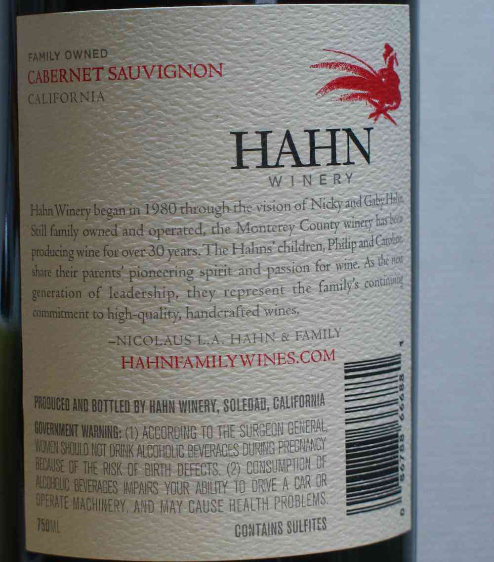 Hahn Winery Cabernet Sauvignon 2013